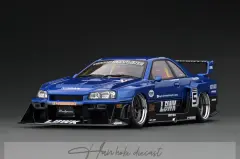 IG 1:18 LB-ER34 Super Silhouette SKYLINE Blue/Black