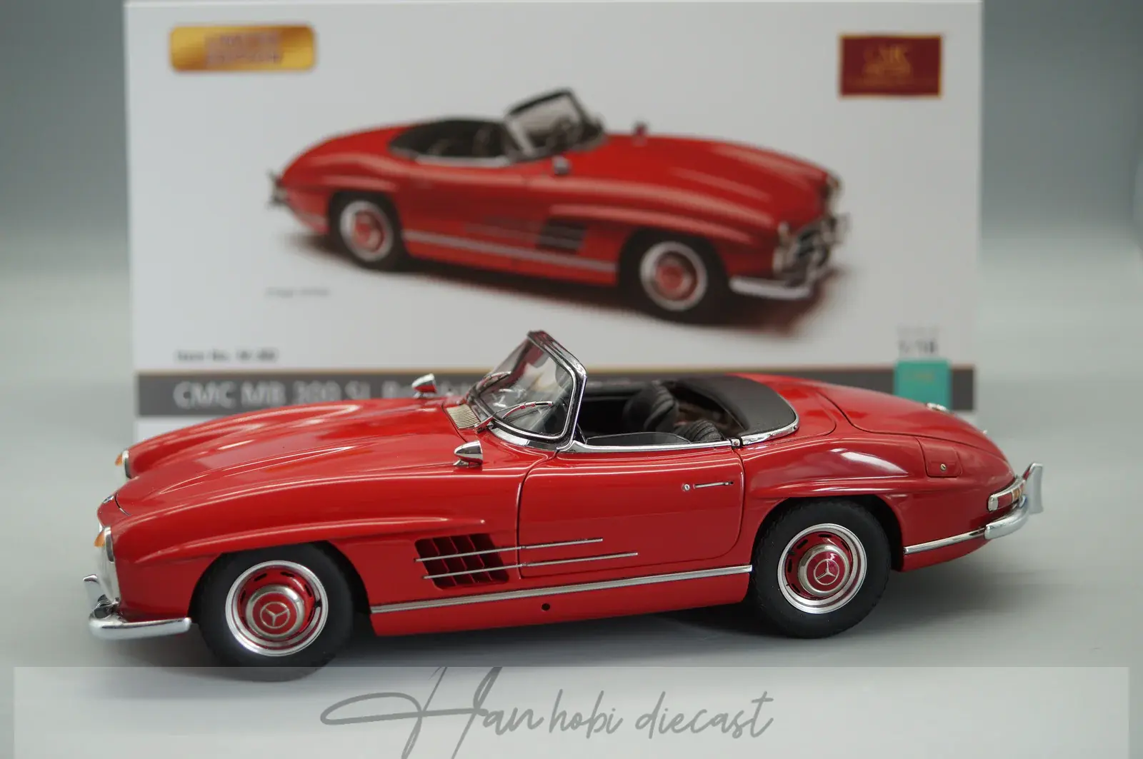 Mercedes-Benz 300 SL W198 Roadster Open Red CMC 1:8