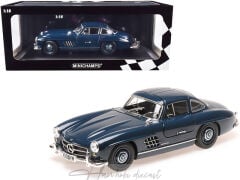 Mercedes Benz 300 SL (W198) 1955 Dark Blue 1/18 Minichamps