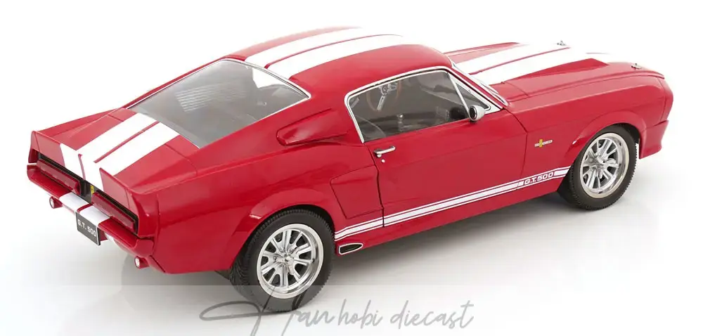 Mustang Shelby Gt500 1967 Red / White 1/12 Ford