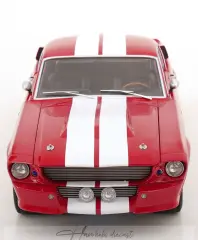 Mustang Shelby Gt500 1967 Red / White 1/12 Ford