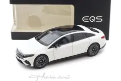 Mercedes EQS Limousine opalite white bright matt NZG 1:18