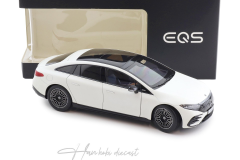 Mercedes EQS Limousine opalite white bright matt NZG 1:18