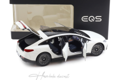 Mercedes EQS Limousine opalite white bright matt NZG 1:18
