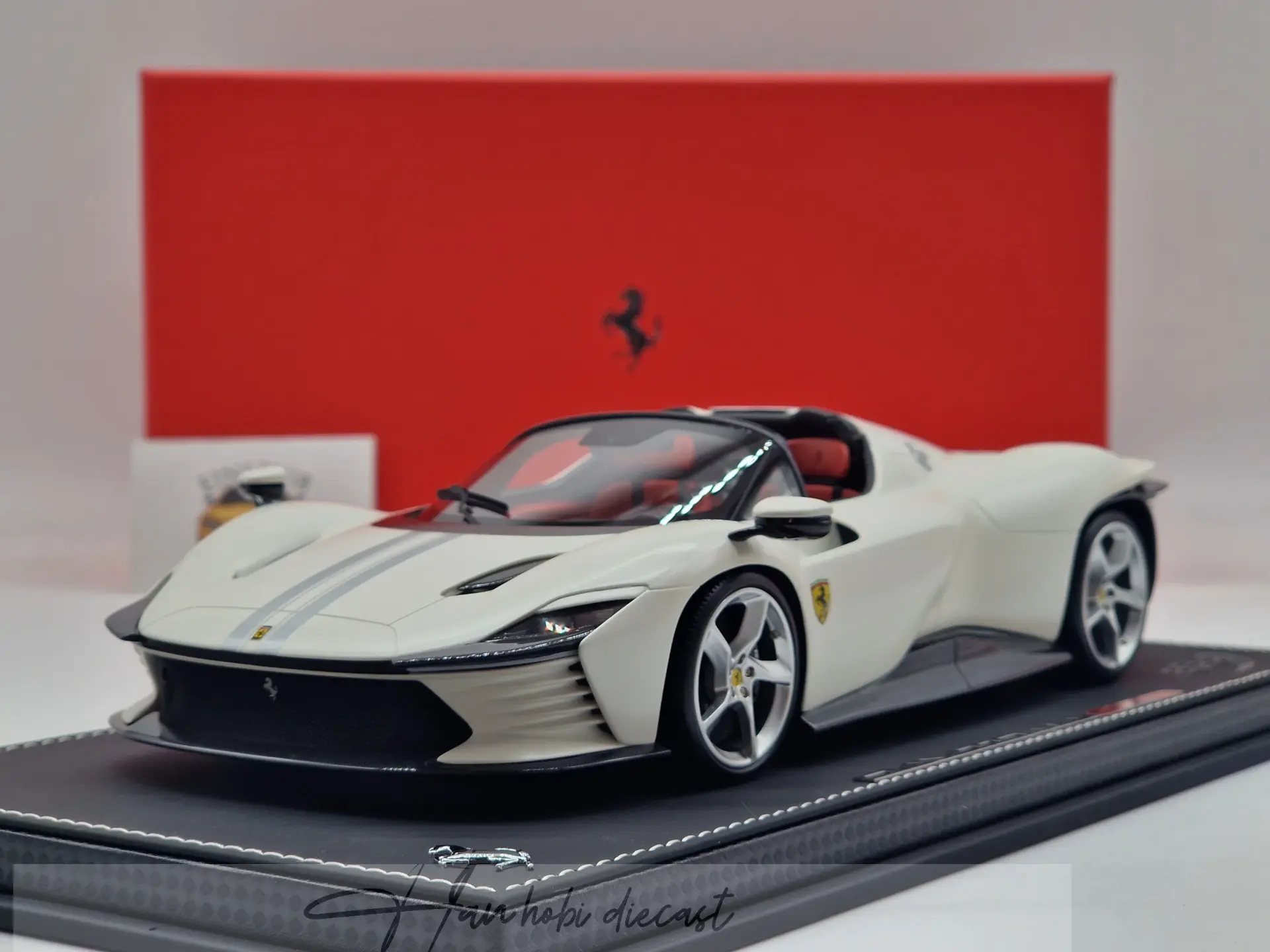 BBR Ferrari Daytona SP3 Icona – Matt Metallic Italian White