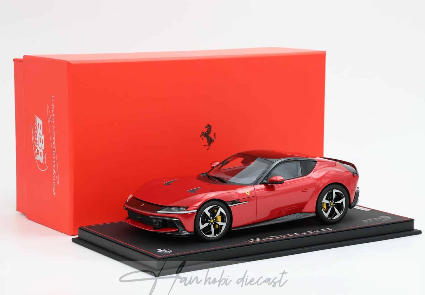 BBR – 1:18 Ferrari 12 Cilindri Coupe Rosso Imola Red