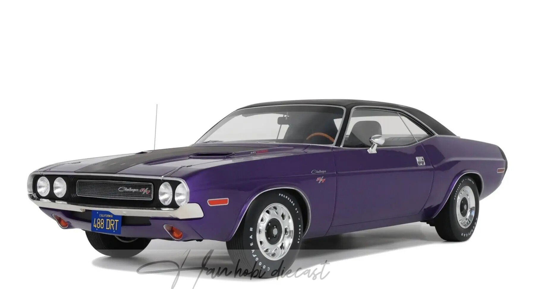 1:12 OTTO 1970 Dodge Challenger R/T Plum Crazy