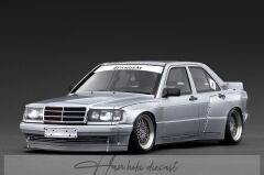 Mercedes-Benz 190 Pandem (Silver) 1/18 Ignition Model