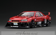 Nissan LB-ER34 SKYLINE Red/Black 1/18 Ignition Model