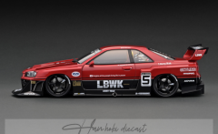Nissan LB-ER34 SKYLINE Red/Black 1/18 Ignition Model