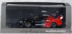 Nissan LB-ER34 SKYLINE (Black Red) ADVAN 1/18 Ignition