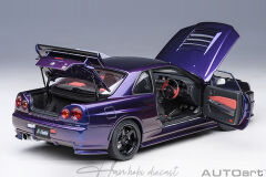 NISSAN SKYLİNE GT R34 Z TUNE (MIDNIGHT PURPLE)AUTOART 1/18