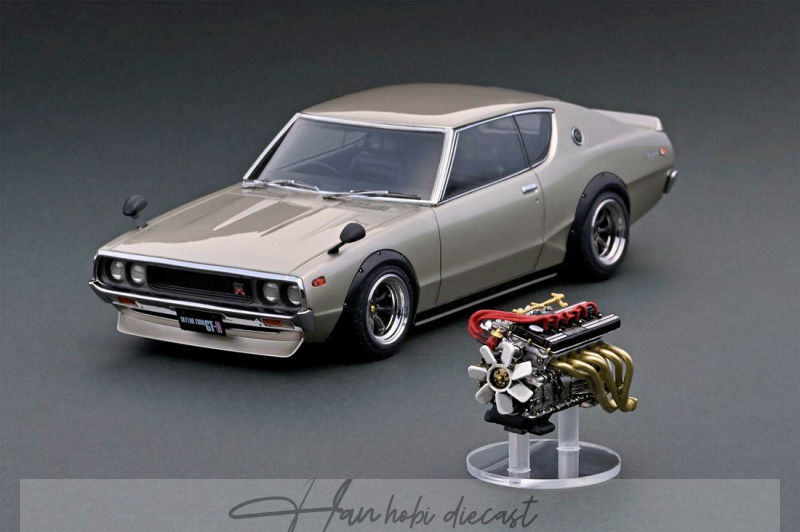 Nissan Skyline 2000 GT-R Silver Ignition Model 1:18