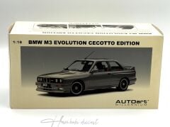 BMW M3 E30 Sport Evolution Cecetto Edition Silver AUTOART