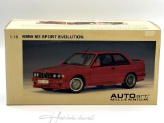 BMW M3 E30 Sport Evolution Red Autoart 1:18
