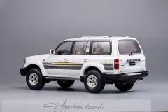 Land Cruiser Pearl White Left LHD 1990 KENGFAI 1:18