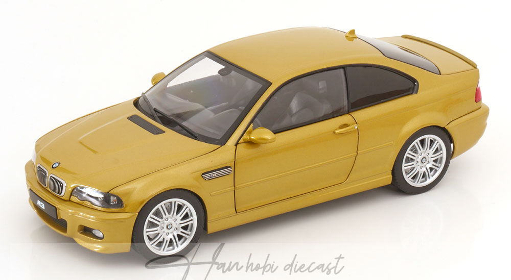 BMW M3 (E46) Coupe 2000 Phoenix Yellow 1:18 Norev
