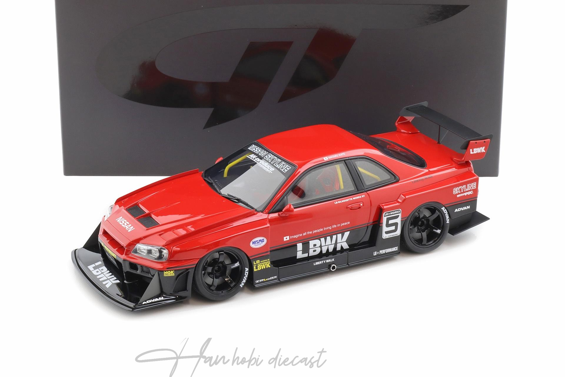 NISSAN SKYLINE GT-R (R34) N 5 LBWK 2020 1/18 GT SPIRIT