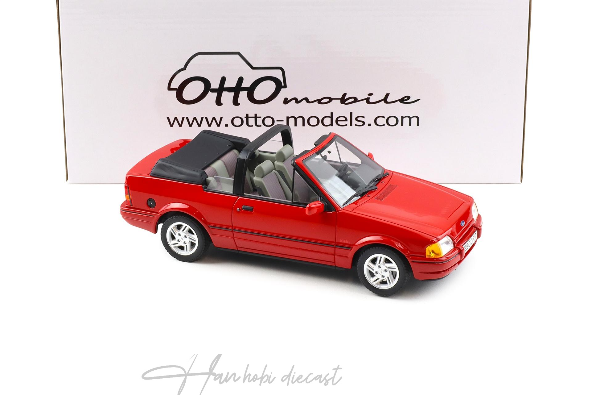 Ford Escort MK4 XR3i Cabriolet Flamenco Red 1986 1/18 OTTO