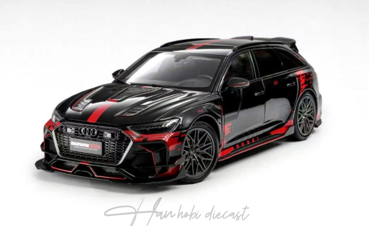 Audi RS6 – Black Livery DarwinPRO KiloWorks 1:18 DİECAST