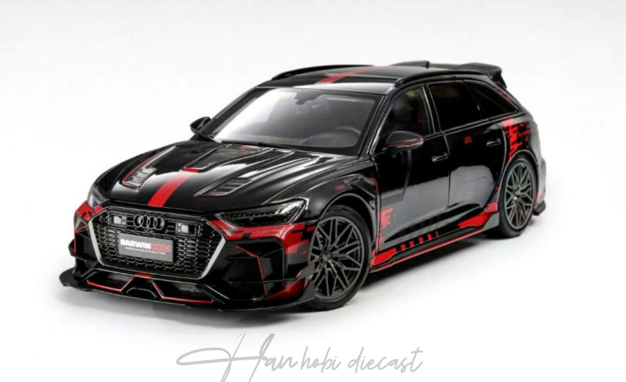 Audi RS6 – Black Livery DarwinPRO KiloWorks 1:18 DİECAST