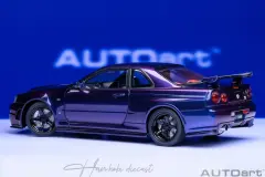 NISSAN SKYLINE GT-R(R34) Z-TUNE MIDNIGHT PURPLE AUTOART 1:18