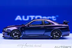 NISSAN SKYLINE GT-R(R34) Z-TUNE MIDNIGHT PURPLE AUTOART 1:18