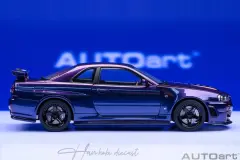 NISSAN SKYLINE GT-R(R34) Z-TUNE MIDNIGHT PURPLE AUTOART 1:18