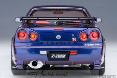 NISSAN SKYLINE GT-R(R34) Z-TUNE MIDNIGHT PURPLE AUTOART 1:18