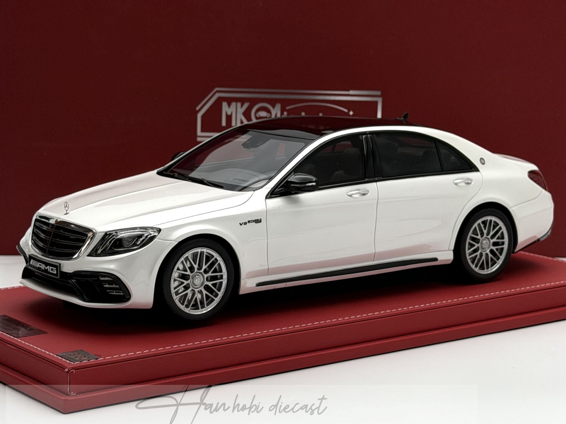 1:18 Mercedes-Benz S63 AMG W222 White - MK Miniatures