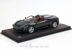 1/18 BBR Ferrari 360 Modena Spider manual gear Gloss Black