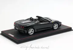 1/18 BBR Ferrari 360 Modena Spider manual gear Gloss Black