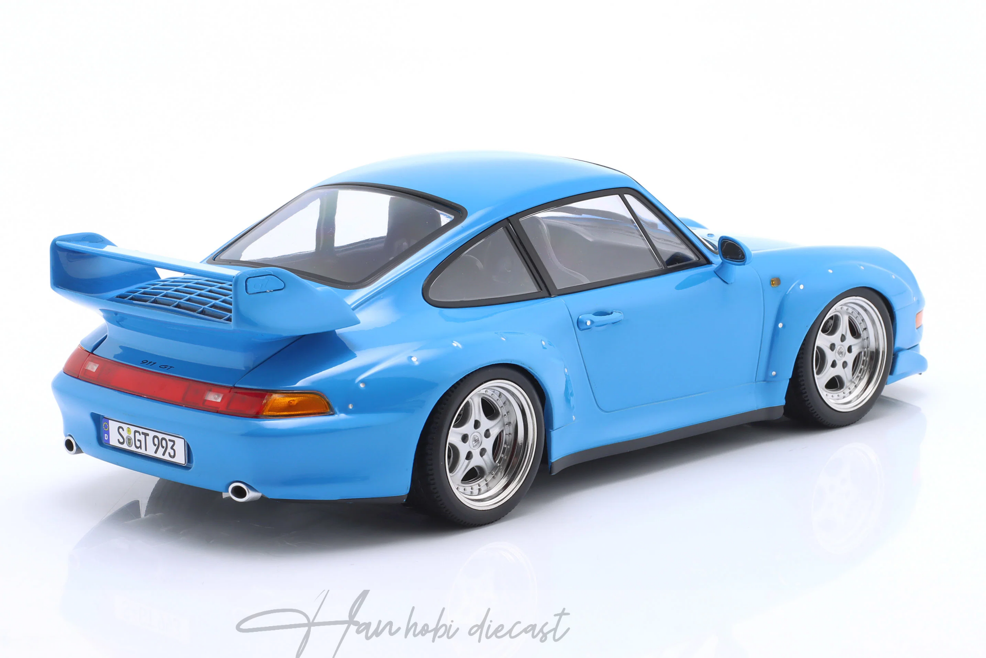 Porsche 911 (993) GT2 1996 Riviera Blue 1:18 KK Scale
