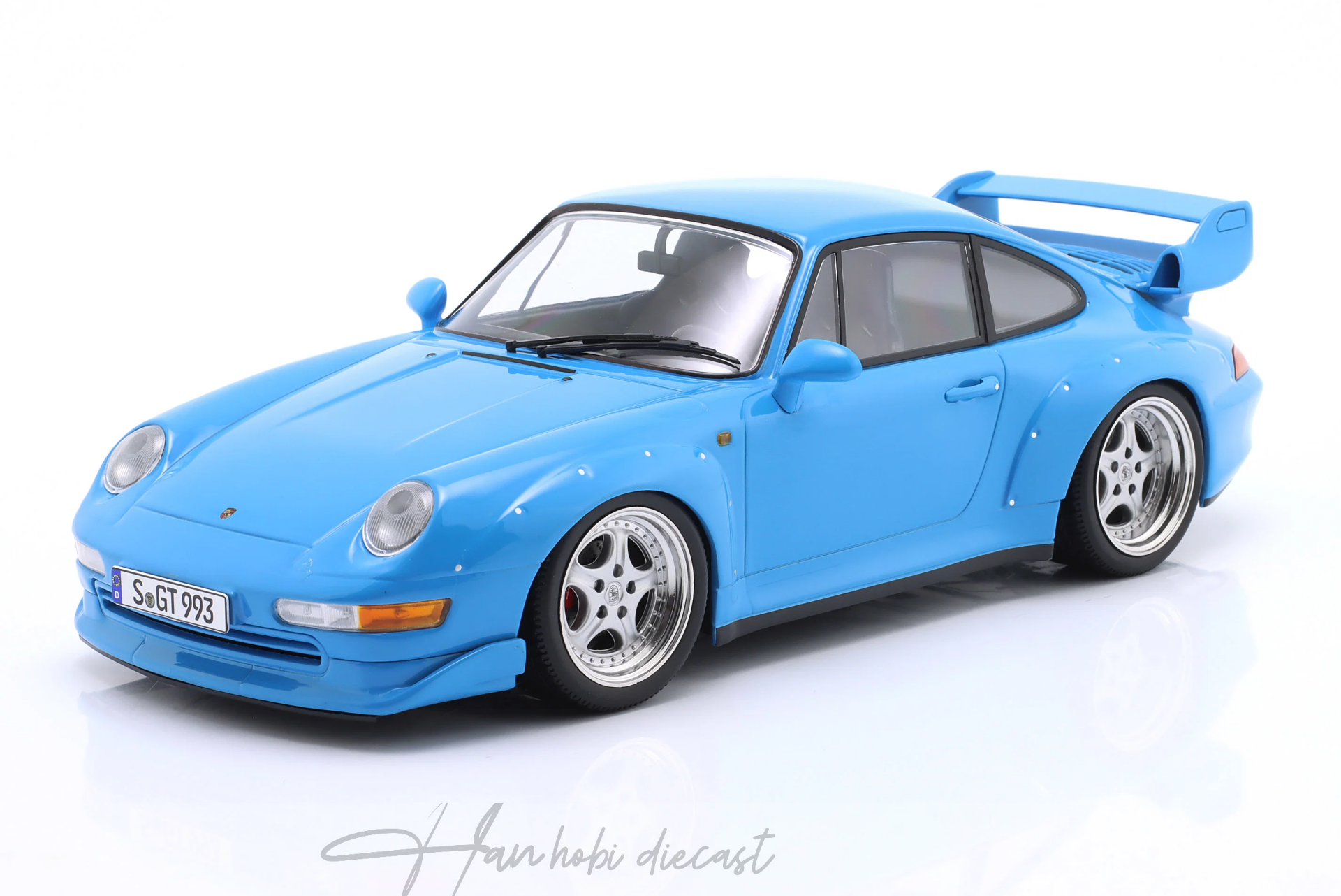 Porsche 911 (993) GT2 1996 Riviera Blue 1:18 KK Scale