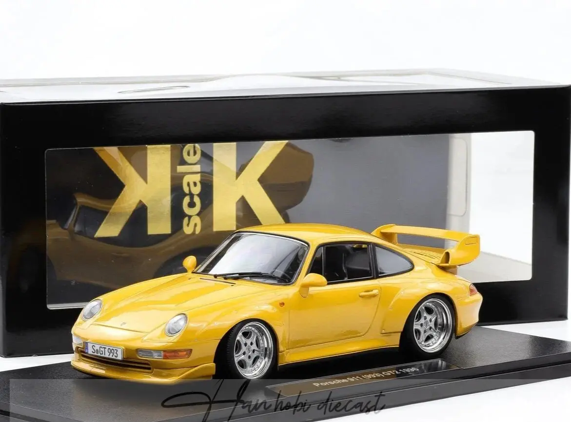 Porsche 911 (993) GT2 1996 Speed Yellow 1:18 KK Scale