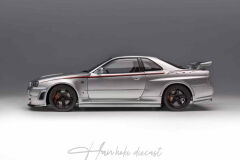 Nissan Skyline GTR R34 Nismo (Silver Grey)1/18 Motorhelix
