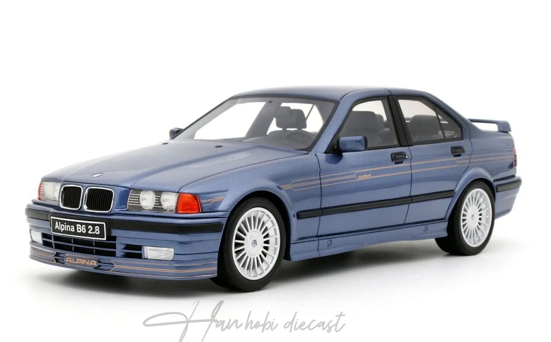 BMW Alpina E36 B6 2.8 Blue Metallic 1992 1:18 OTTO Resin