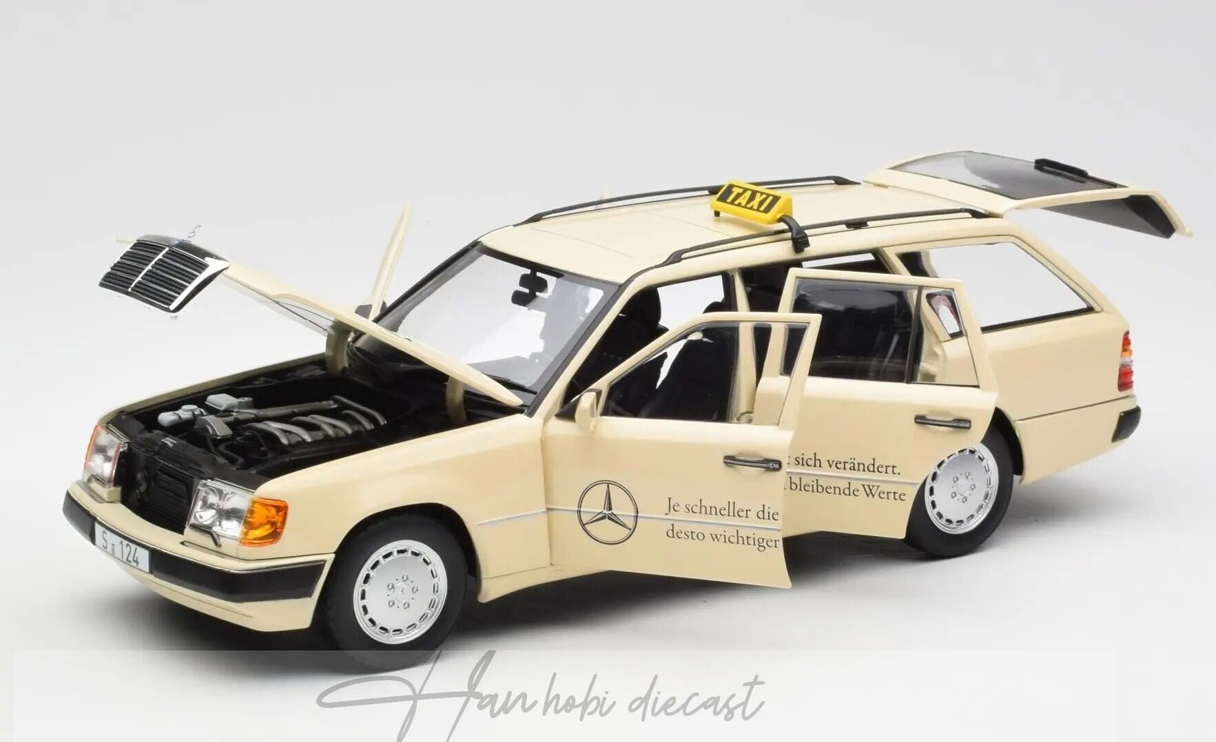 Mercedes 300D T (W124) Taxi 1:18 Norev 1989 Diecast
