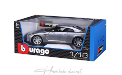 NISSAN GT-R R35 COUPE 2009 Grey 1:18 BURAGO Diecast