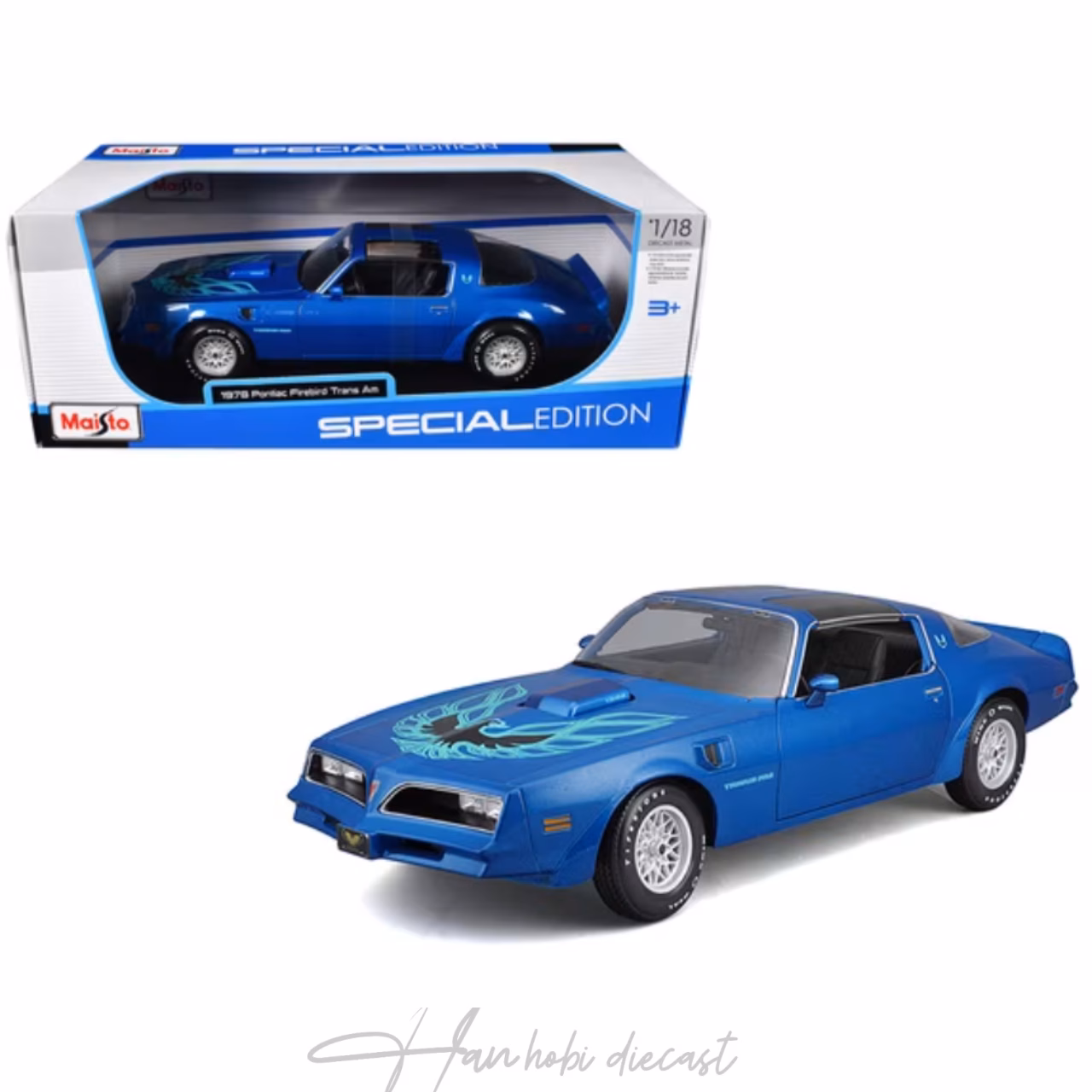 PONTIAC - FIREBIRD TRANS AM 1978 Blue 1/18 MAISTO Diecast