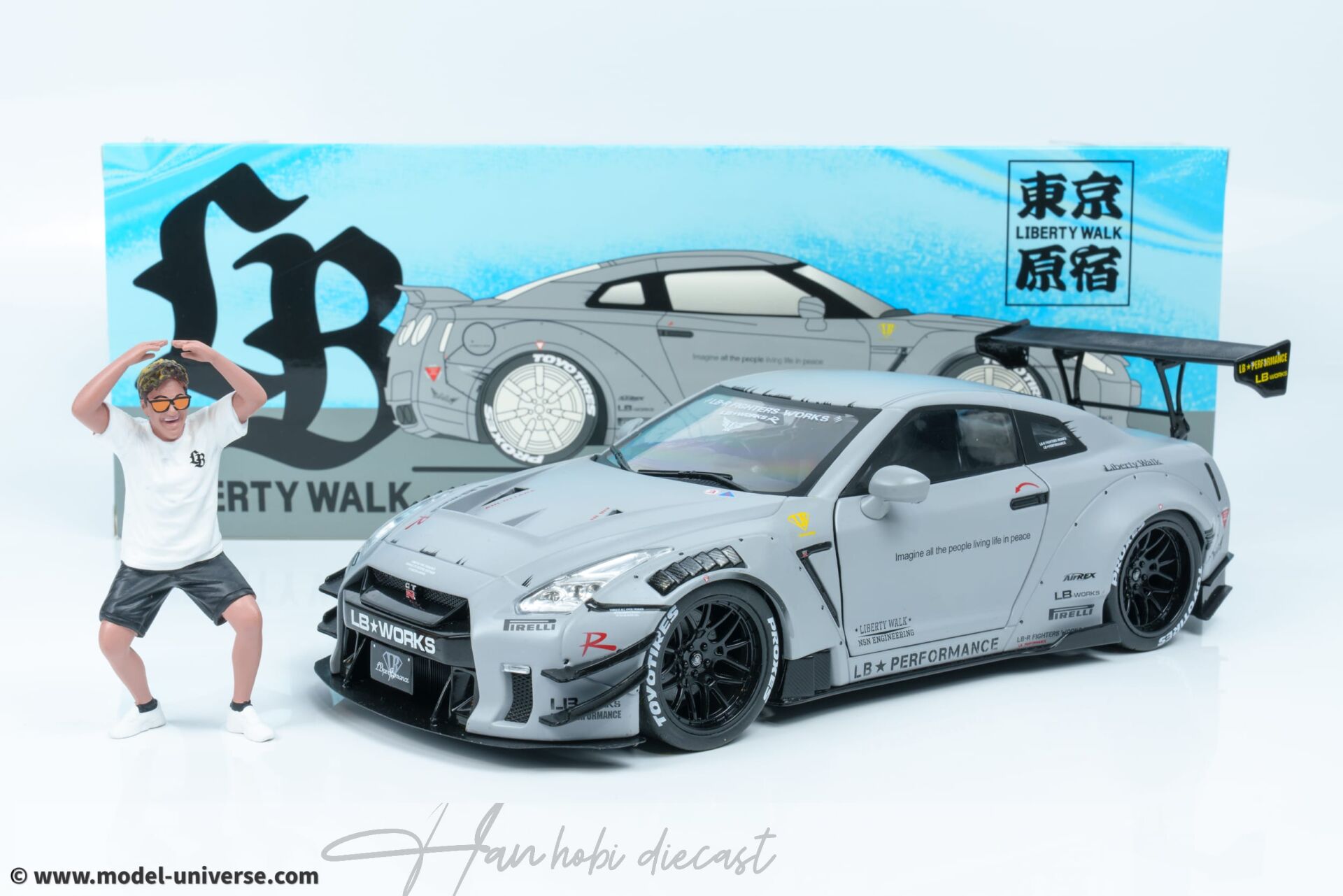Nissan GTR R35 LBW With Wataru Kato Figurine 1:18 Solido 2024