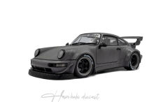 Porsche 964 RWB Nardo Grey With Akira Nakai 1:18 Solido