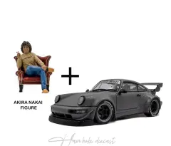 Porsche 964 RWB Nardo Grey With Akira Nakai 1:18 Solido