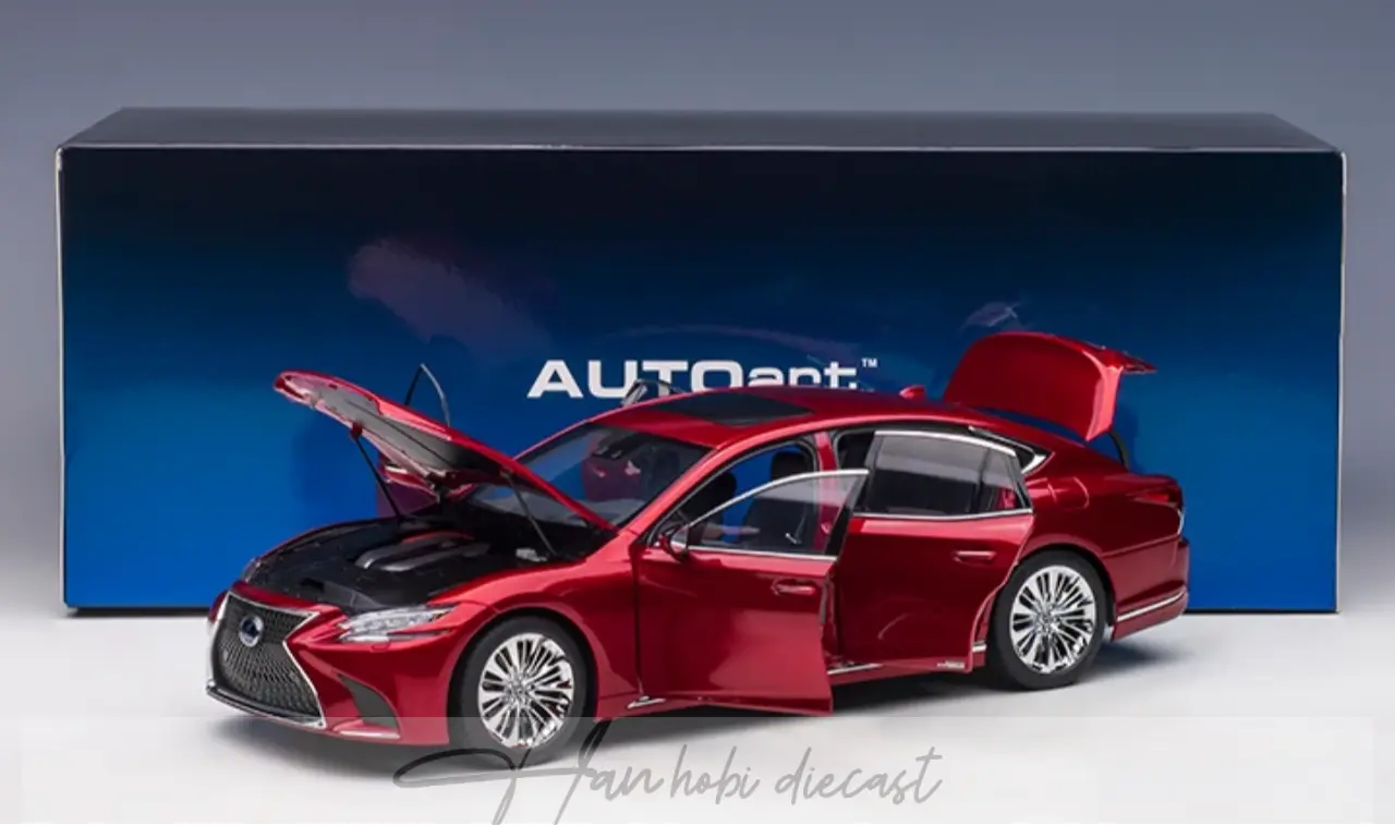 Lexus LS 500h (Morello Red Metallic) 2018 1:18 Autoart