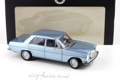 Mercedes 200 W115 Grey Blue DEALER 1968 1:18 Norev Diecast