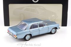 Mercedes 200 W115 Grey Blue DEALER 1968 1:18 Norev Diecast