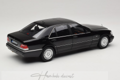Mercedes S600 W140 Obsidian Black Metallic Norev 1:18 Diecast