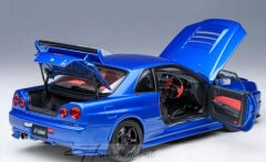 Nissan Skyline GT-R (R34) Z-tune Blue 2001 1:18 Autoart