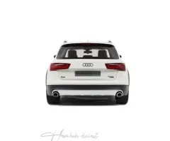 Audi C7 Allroad Ibis White 2015 1:18 OTTO Resin Model Araç