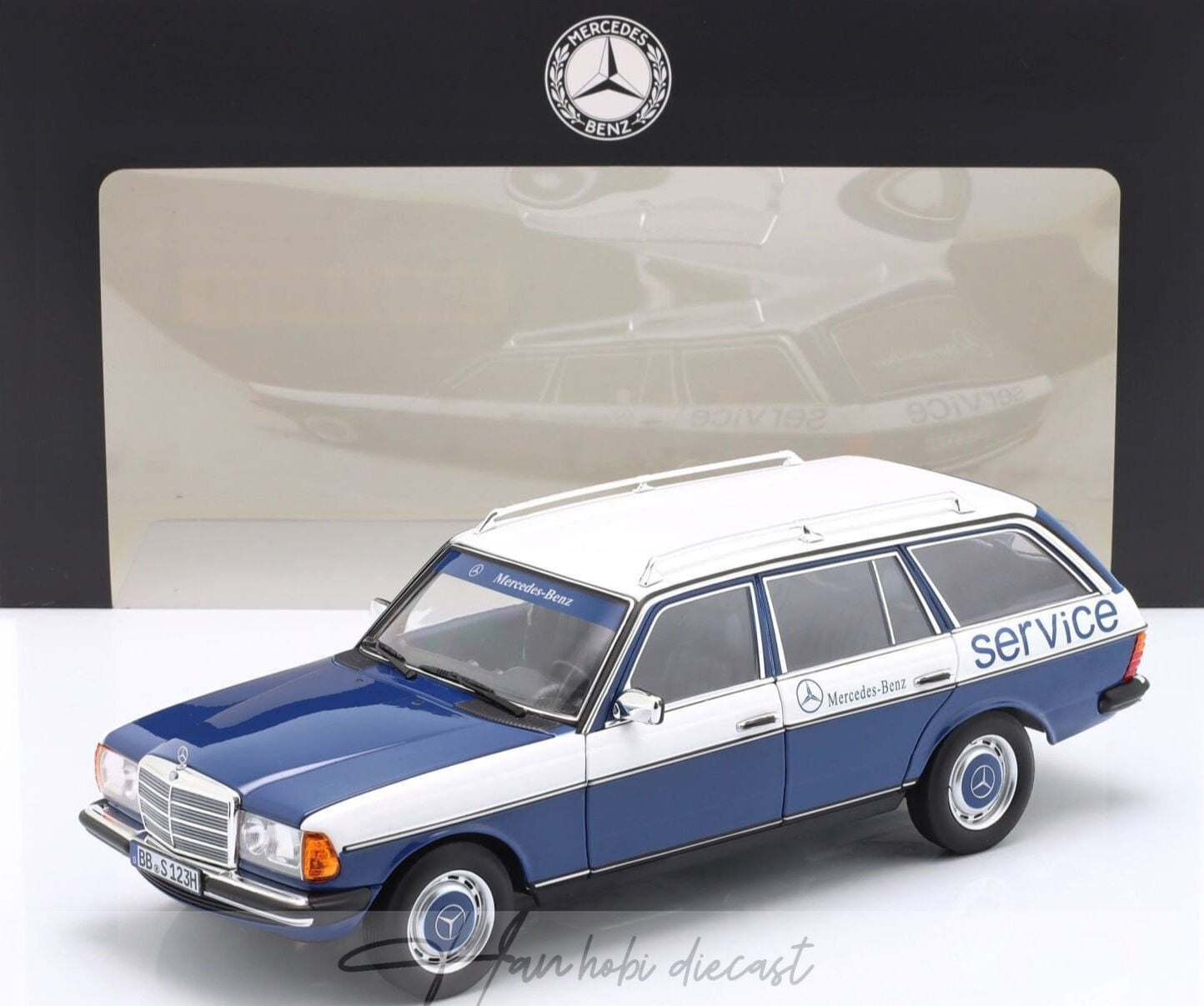 Mercedes Benz 200TE SW W123 Mercedes Service 1:18 Norev 1980